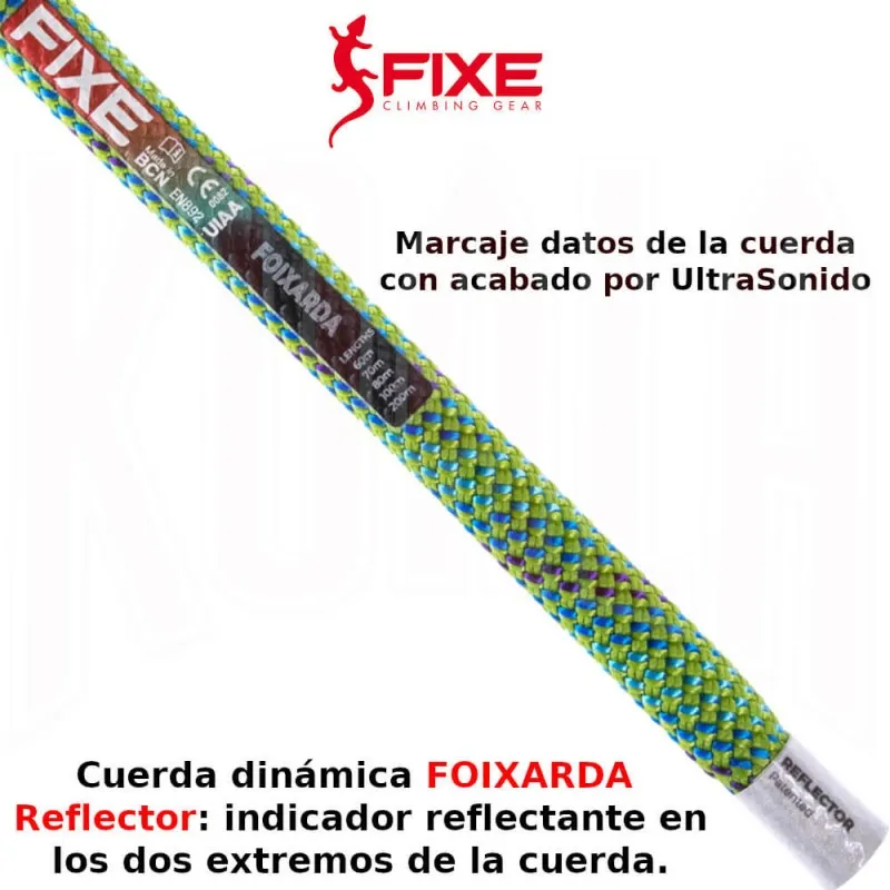 Cuerda escalada FOIXARDA 9.8mm 50mts. Fixe Climbing