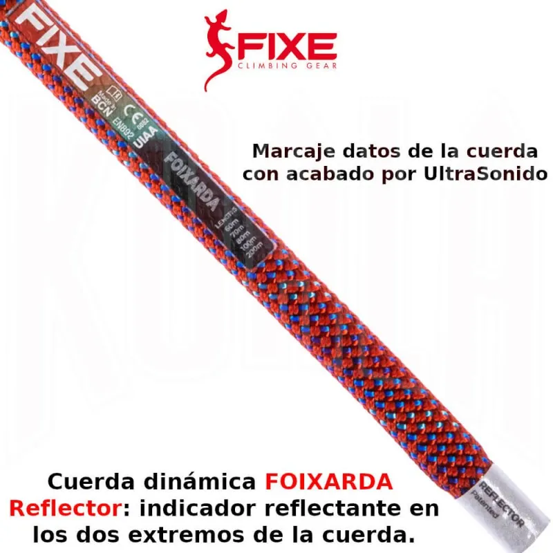 Cuerda escalada FOIXARDA 9.8mm 70mts. Fixe Climbing