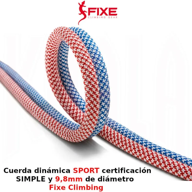 Cuerda escalada SPORT 9.8mm 70mts. Fixe Climbing