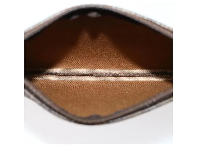 Céline CELINE Macadam Canvas Bandolera Cuero PVC Marrón Auth am2637sol Castaño 