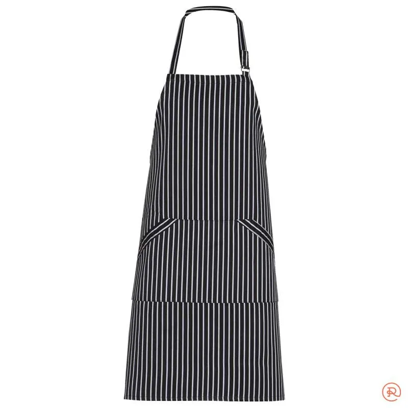 DELANTAL CON PETO NEGRO CON RAYA ANCHA ALGAR  ROGER
