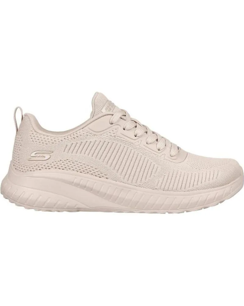 Deportivas SKECHERS  de Mujer y Niña BOBS SQUAD CHAOS FACE OFF  BEIG