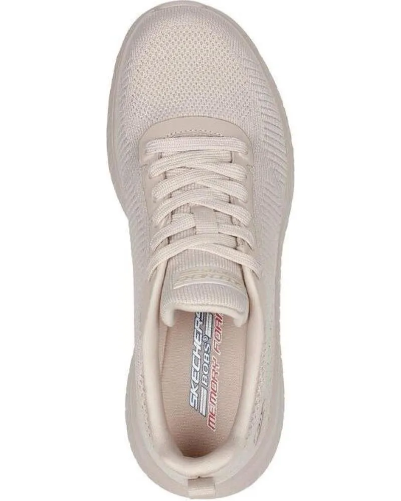 Deportivas SKECHERS  de Mujer y Niña BOBS SQUAD CHAOS FACE OFF  BEIG