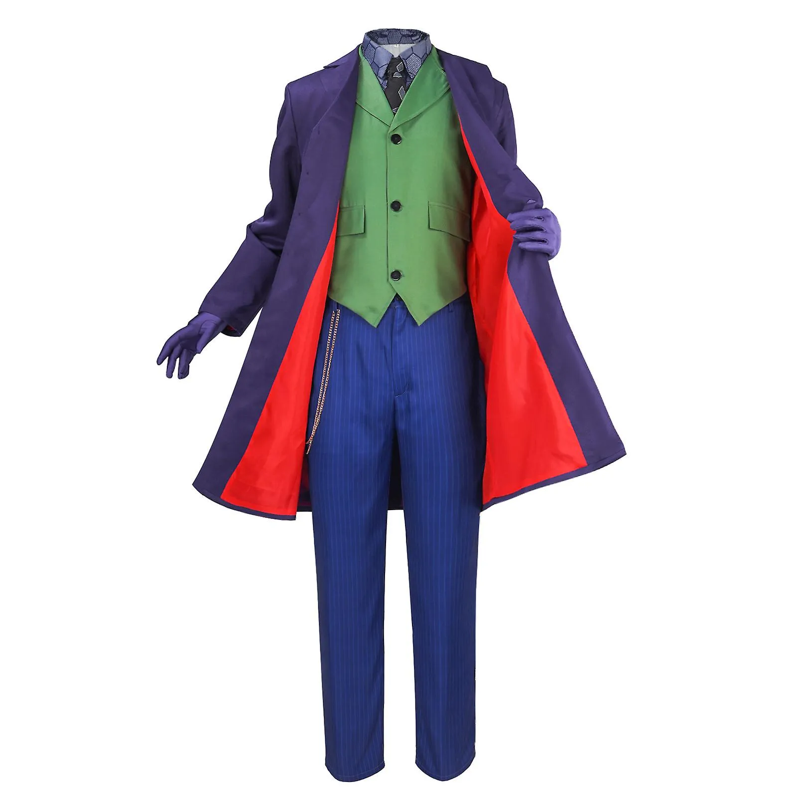 Disfraz de cosplay del Joker del Caballero Oscuro para Hombres Disfraz de Halloween para niños Disfraz de fiesta de carnaval con