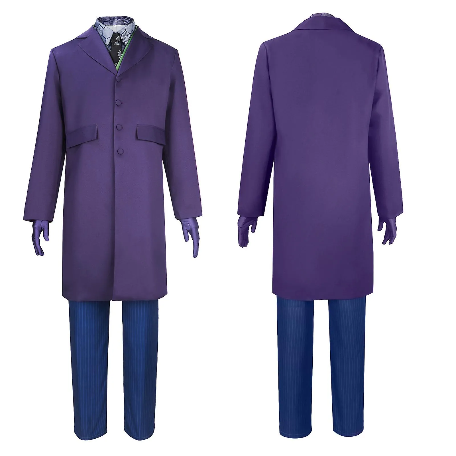 Disfraz de cosplay del Joker del Caballero Oscuro para Hombres Disfraz de Halloween para niños Disfraz de fiesta de carnaval con