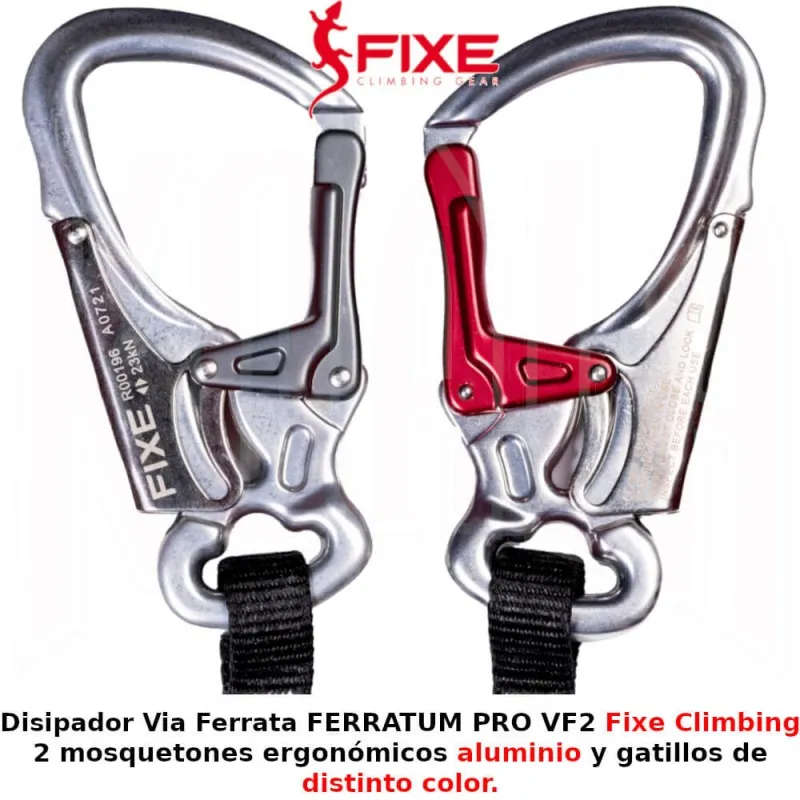 Disipador Via Ferrata FERRATUM PRO VF2 Fixe Climbing