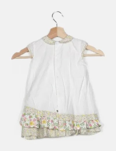 El Corte Inglés Vestido blanco estampado floral