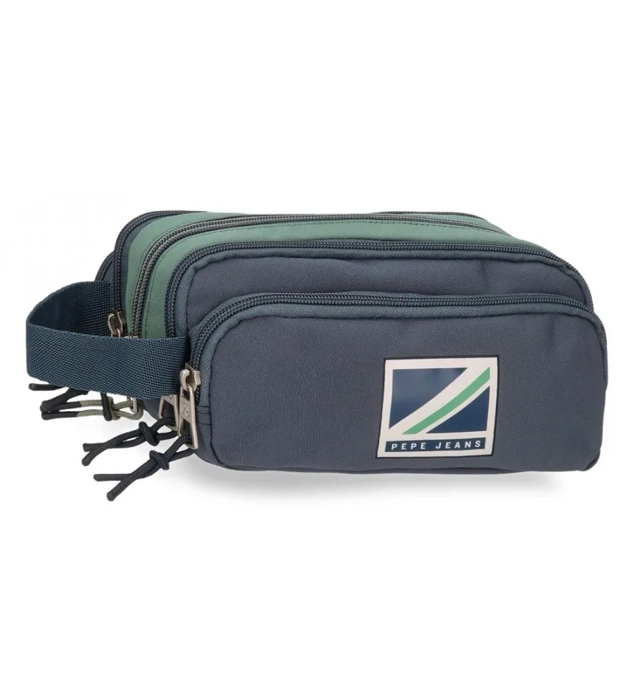 Estuche Pepe Jeans Tom cinco compartimentos azul oscuro