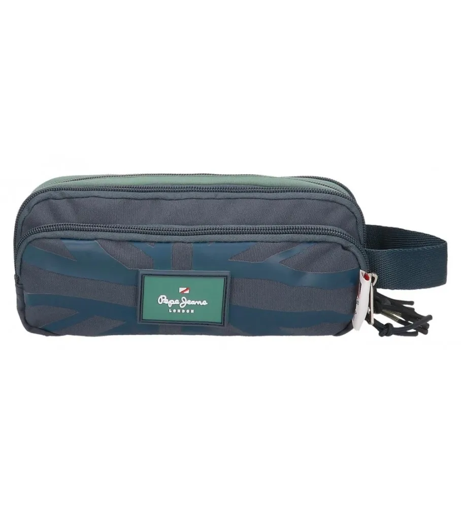 Estuche Pepe Jeans Tom cinco compartimentos azul oscuro