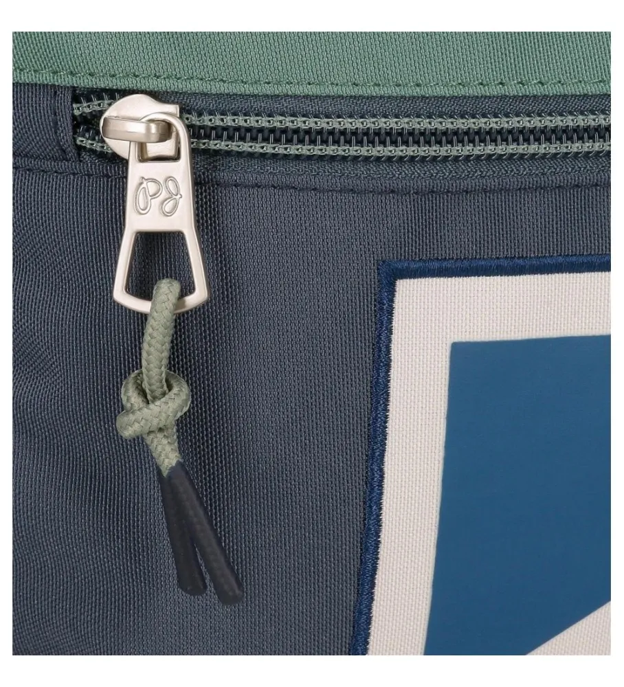 Estuche Pepe Jeans Tom cinco compartimentos azul oscuro