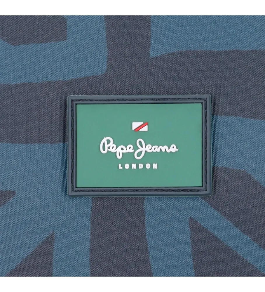 Estuche Pepe Jeans Tom cinco compartimentos azul oscuro