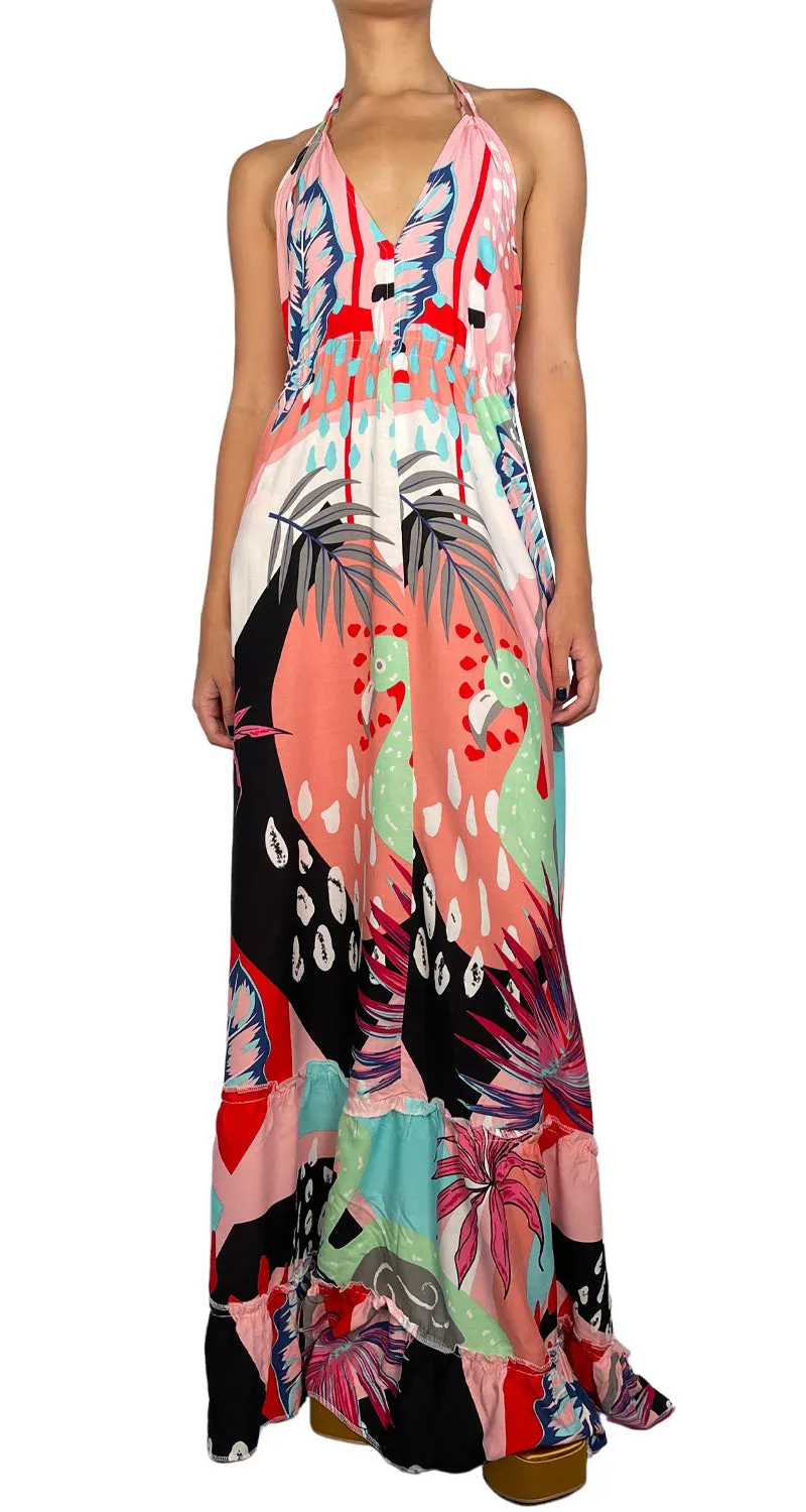 EU Vestido Maxi Flores Multicolor