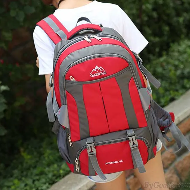 Fashion Large Sport Bag 60 Liters Outdoor Climbing Backpack Nylon Waterproof Travel Rucksack