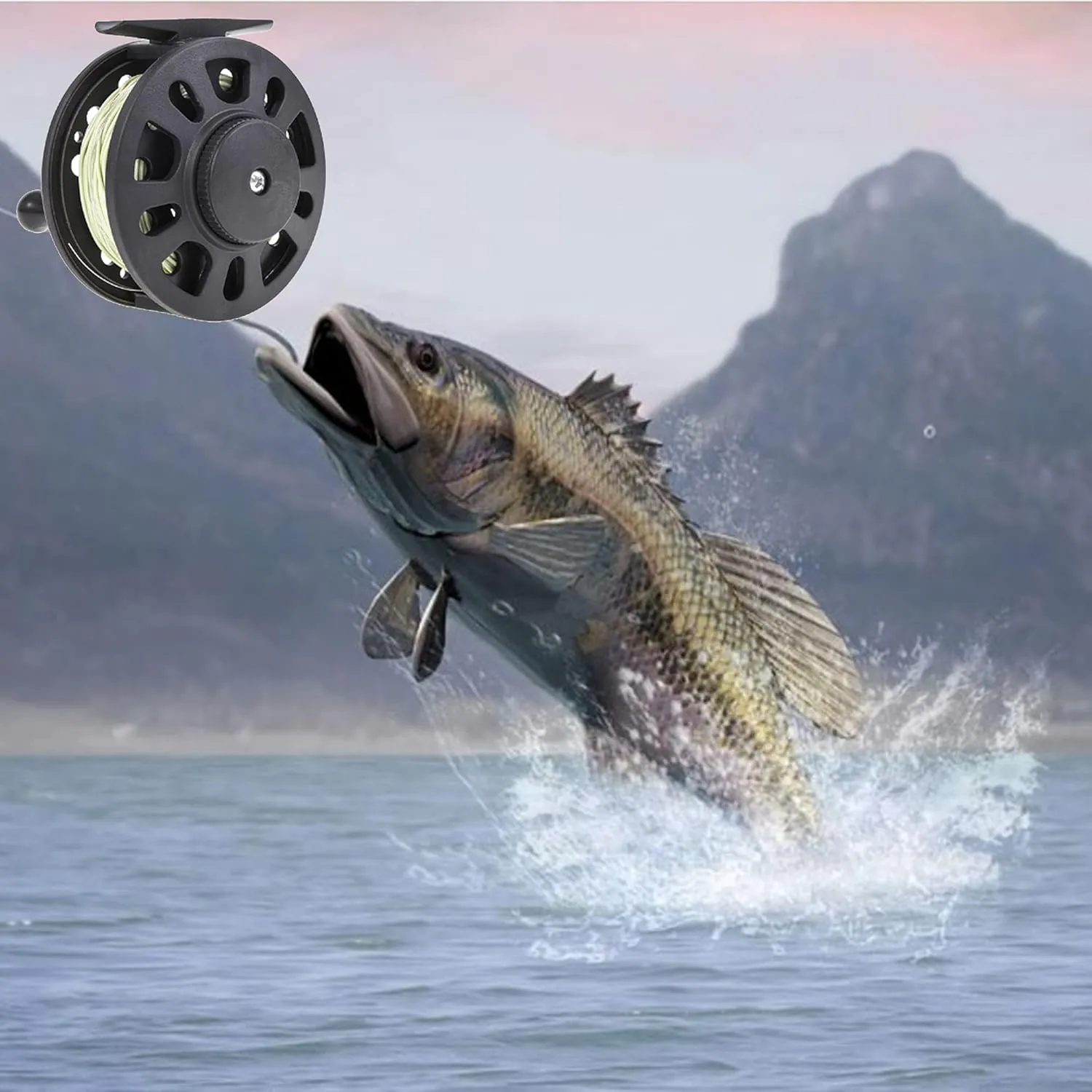 FGXY GLA 5/6 Carrete de Pesca con Mosca  Fly Line  con la Línea de Pesca con Mosca Necesaria  Accesorios Duraderos de Pesca Manu
