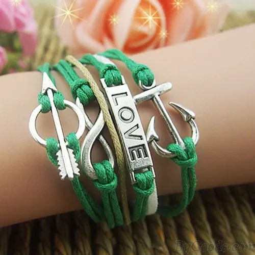 Fresh Anchor Arrow Love Infinity Bracelet