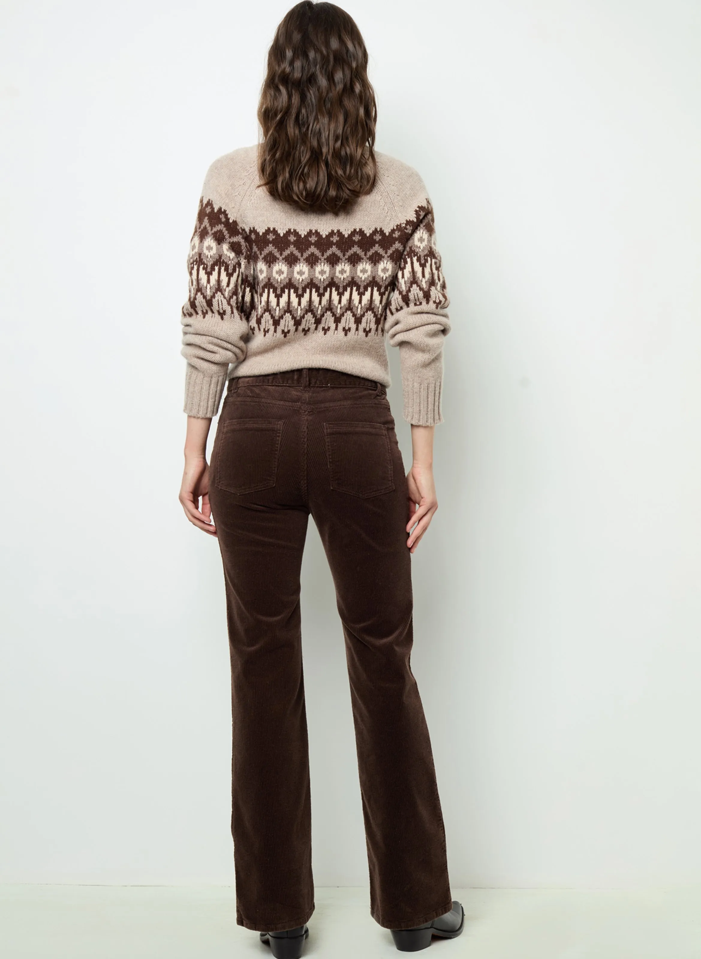 GERARD DAREL NAZIA  PANTALóN DE ALGODóN MEZCLADO RECTO EN MARRON