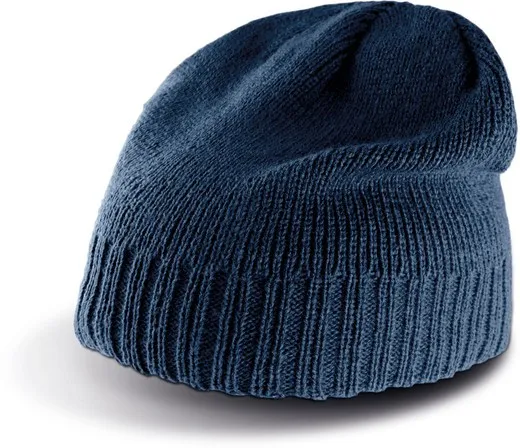 GORRO CON BORDE ACANALADO