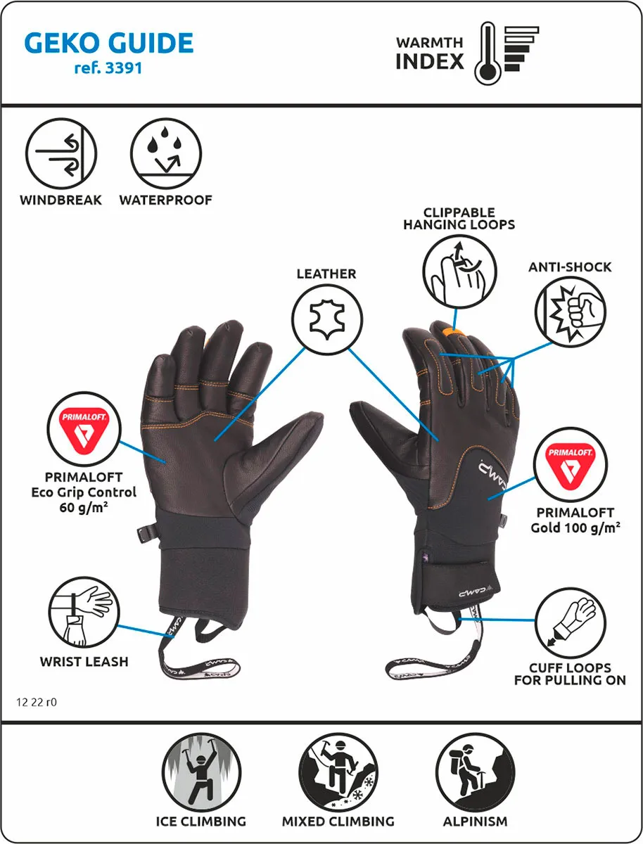 Guantes camp Geko Guide