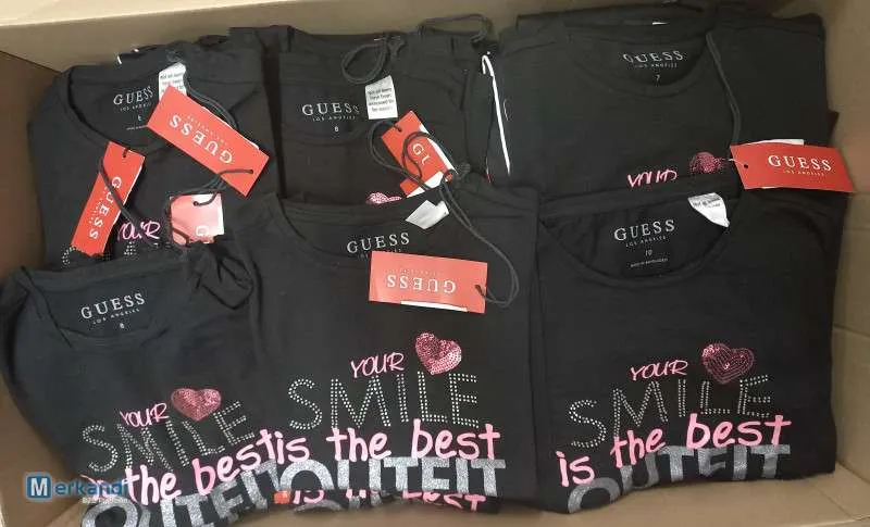 GUESS STOCK DE CAMISETAS PARA NIñOS  MEZCLA DE MODELOS, MEZCLA DE TALLAS
