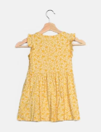 H&M Vestido amarillo estampado floral