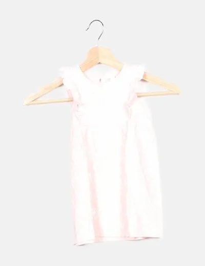 H&M Vestido rosa estampado floral