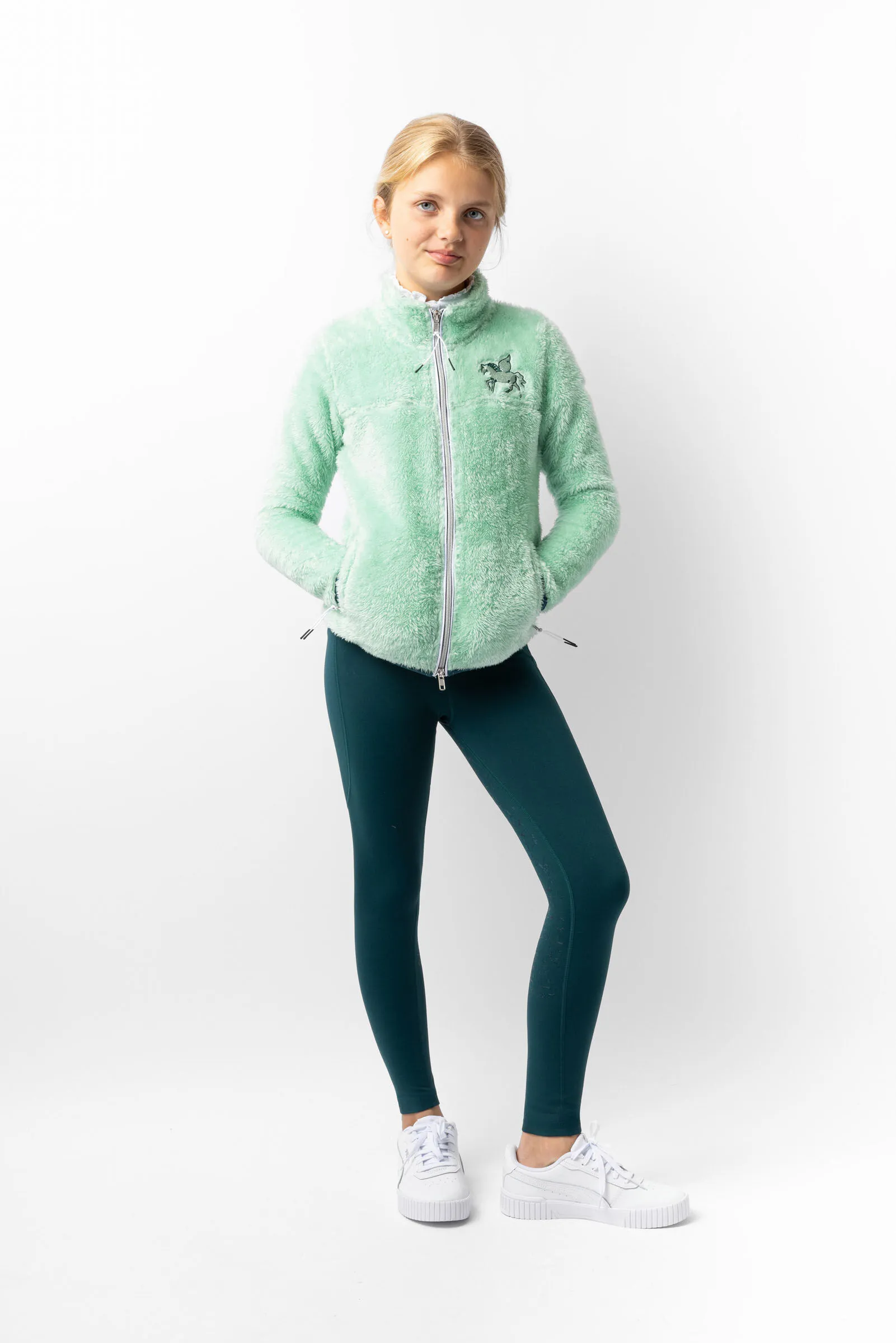 Horze Elsa Chaqueta de montar en forro polar para niños
