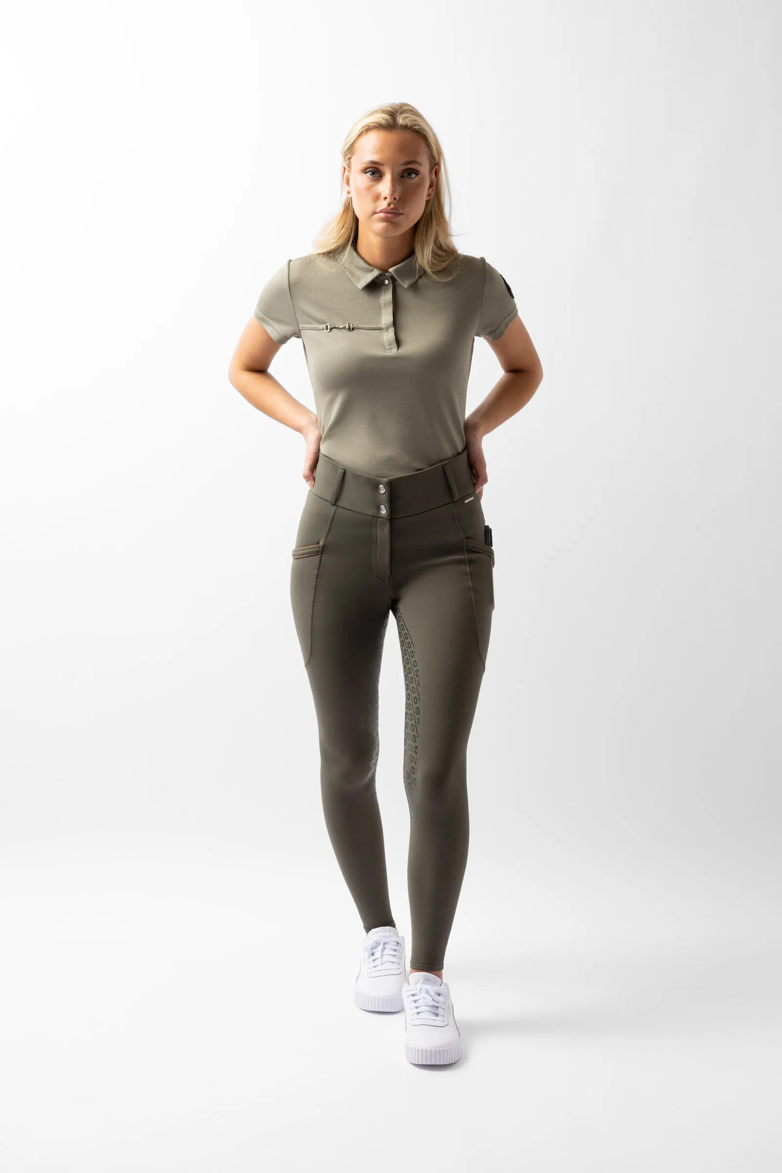 Horze Pantalones de Montar con Agarre Completo para Mujer Noelle