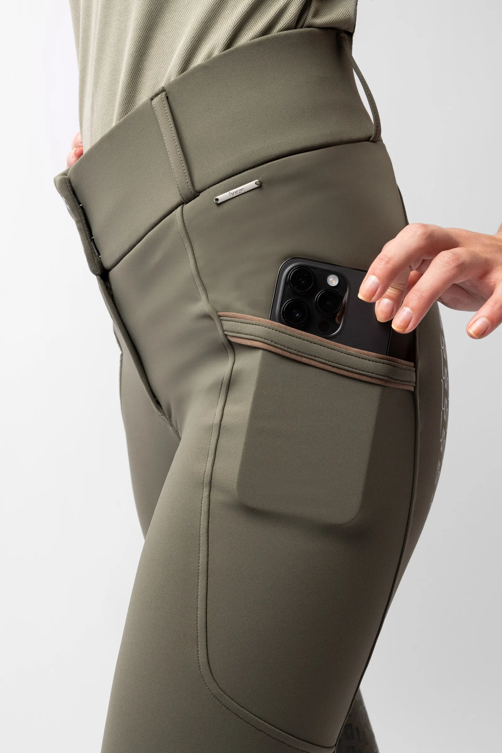 Horze Pantalones de Montar con Agarre Completo para Mujer Noelle