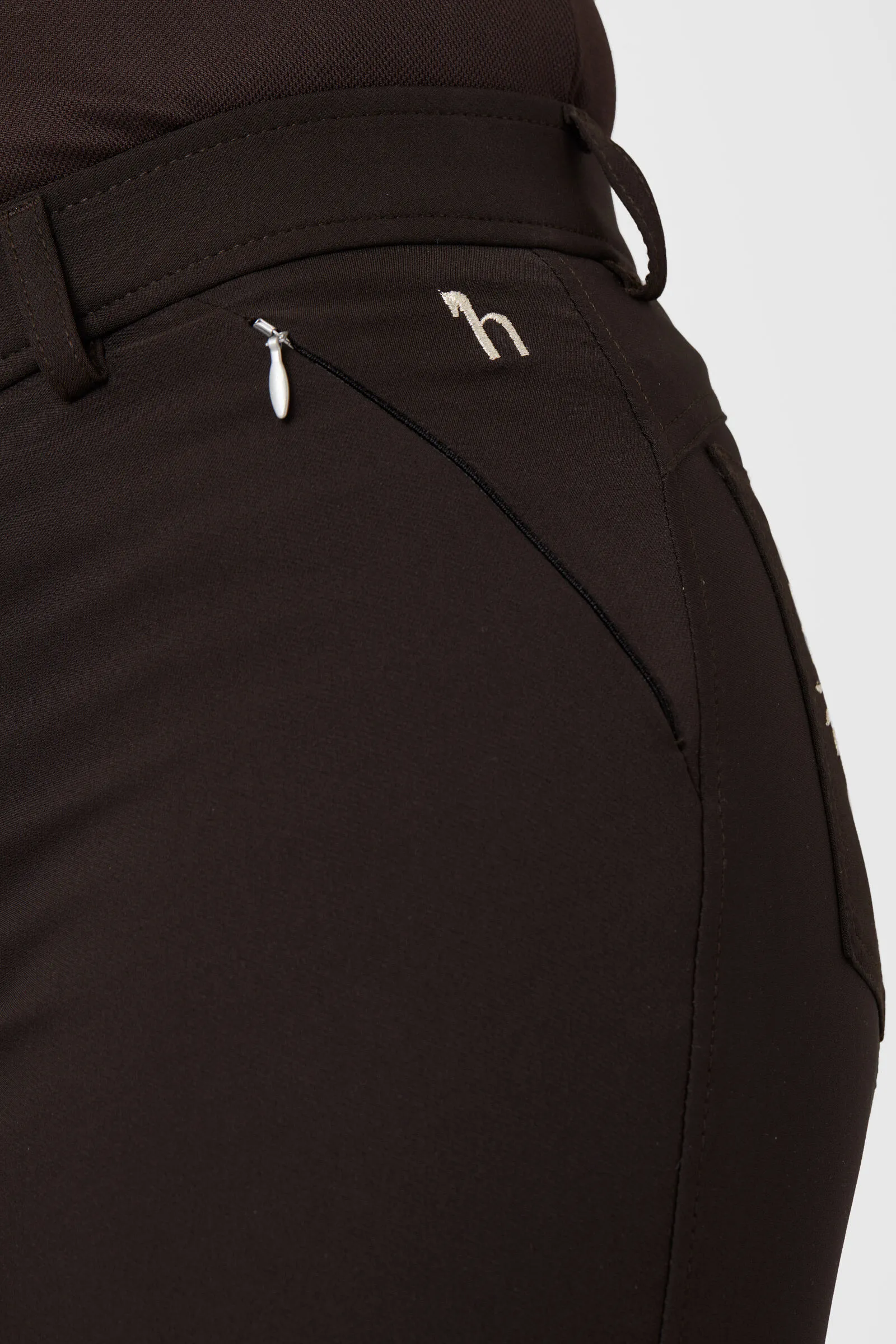 Horze Pantalones de Montar con Asiento Completo con Detalle Floral para Mujer Kaitlin