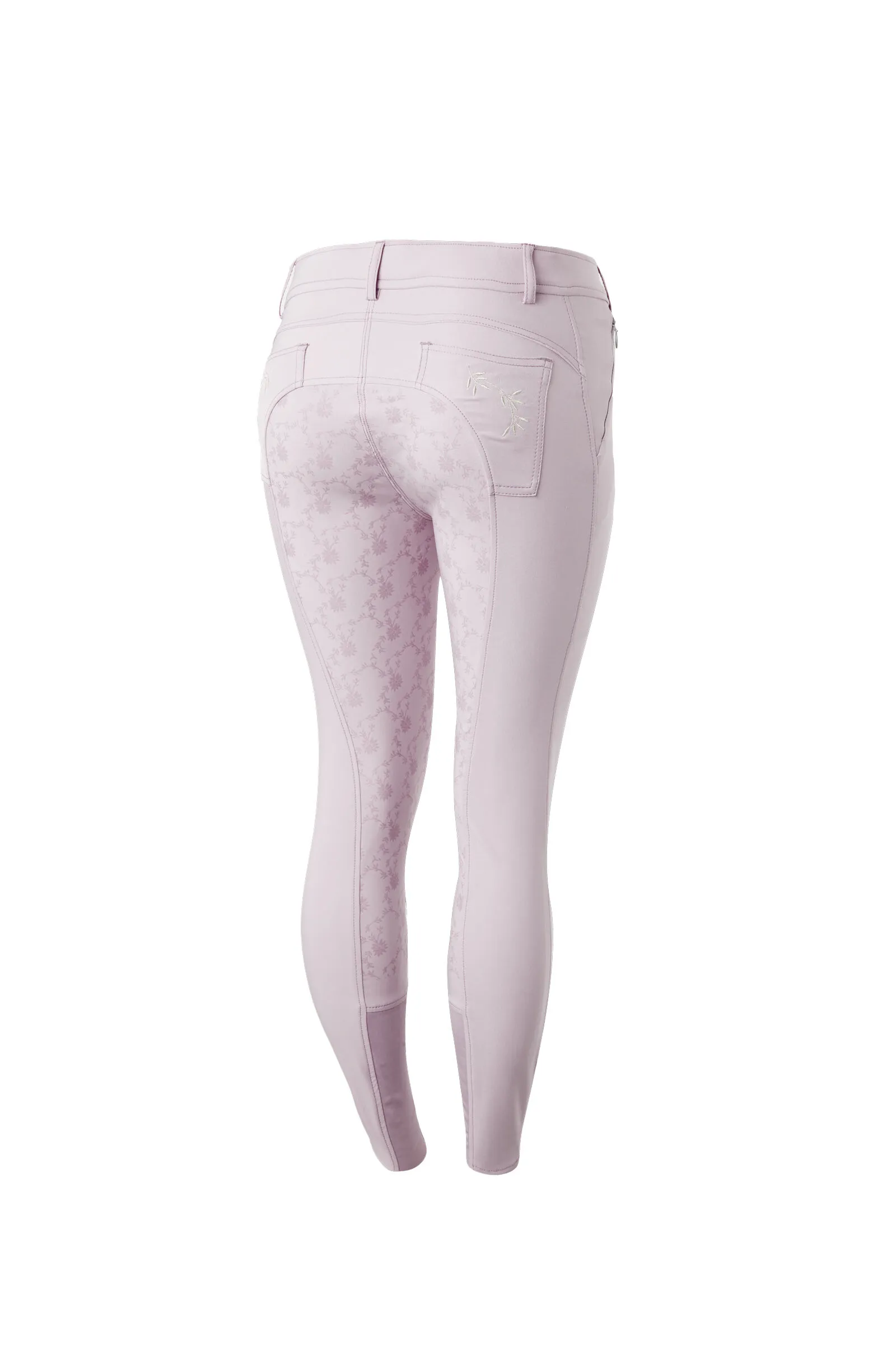 Horze Pantalones de Montar con Asiento Completo con Detalle Floral para Mujer Kaitlin