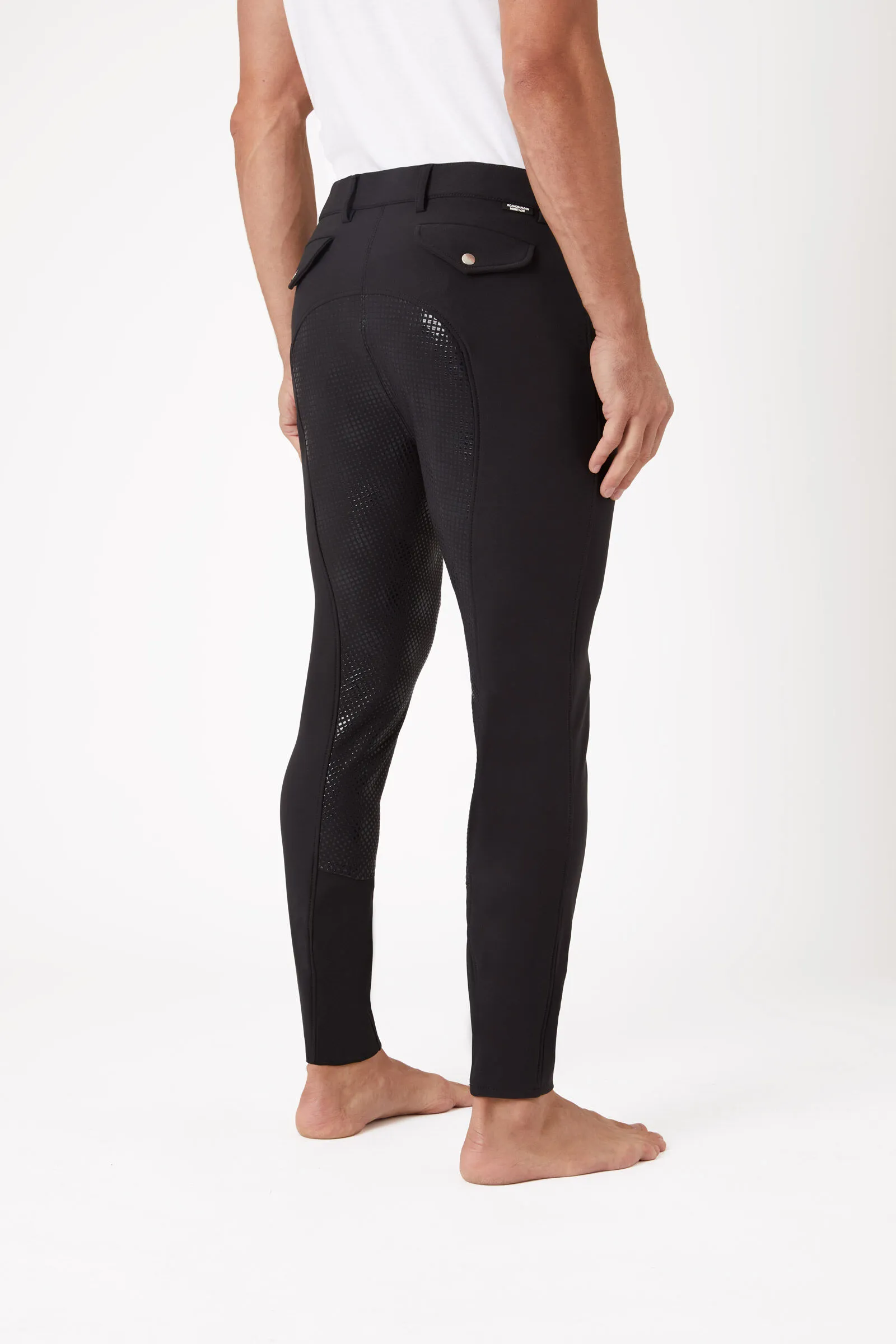 Horze Pantalones de Montar con AsientoCompleto de Silicona para Hombre Grand Prix