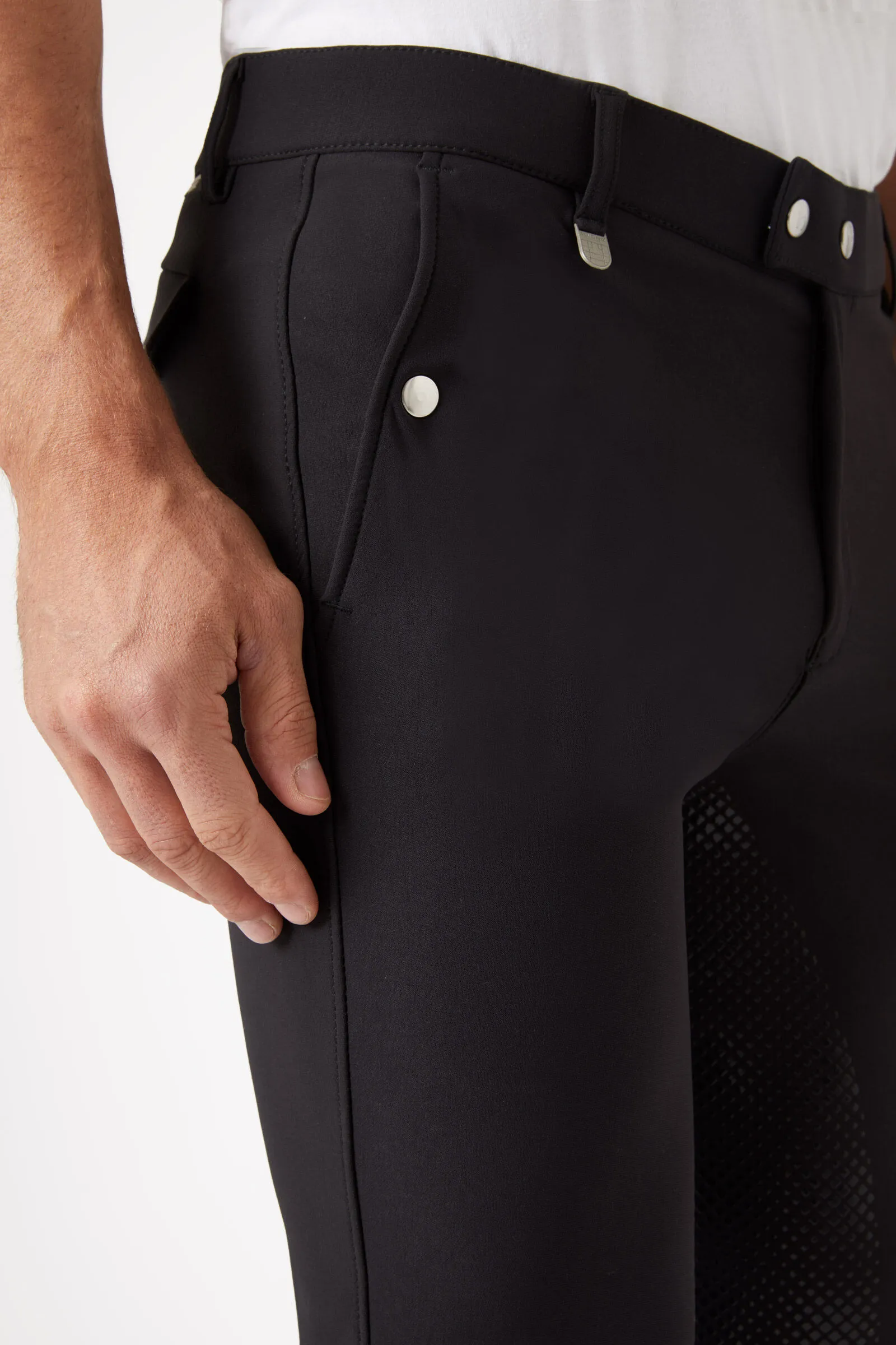 Horze Pantalones de Montar con AsientoCompleto de Silicona para Hombre Grand Prix