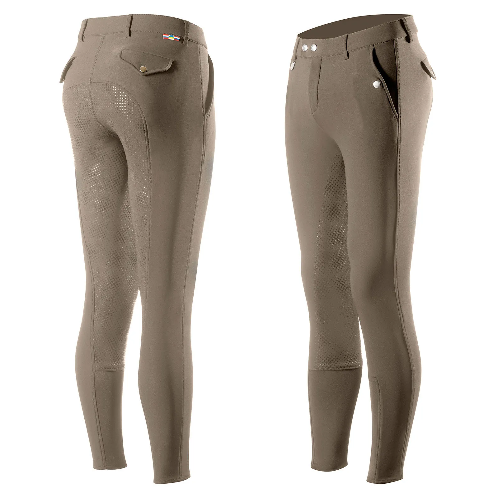 Horze Pantalones de Montar con AsientoCompleto de Silicona para Hombre Grand Prix