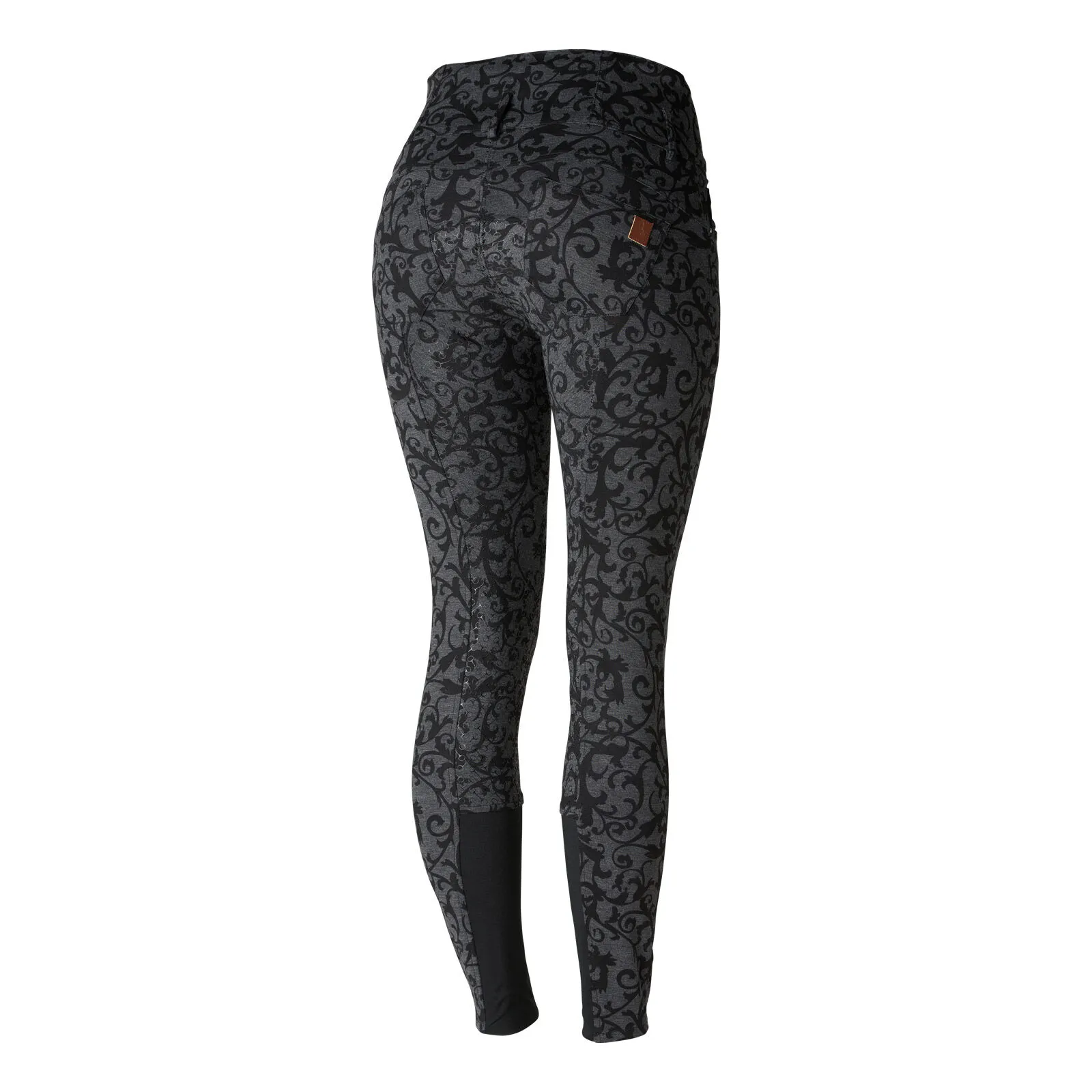 Horze Pantalones de Montar con Cintura Alta de Asiento Completo de Silicona para Mujer Tara
