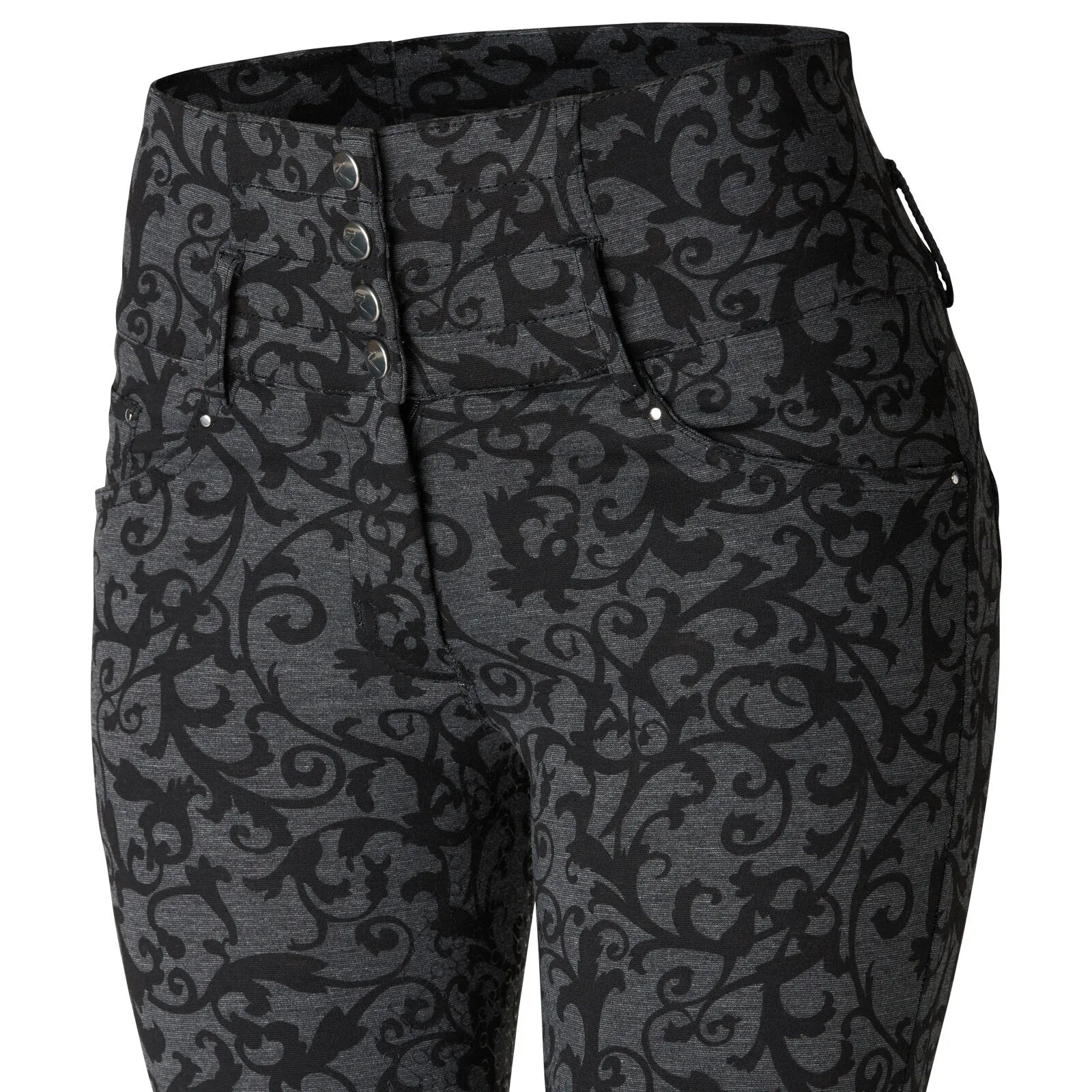 Horze Pantalones de Montar con Cintura Alta de Asiento Completo de Silicona para Mujer Tara