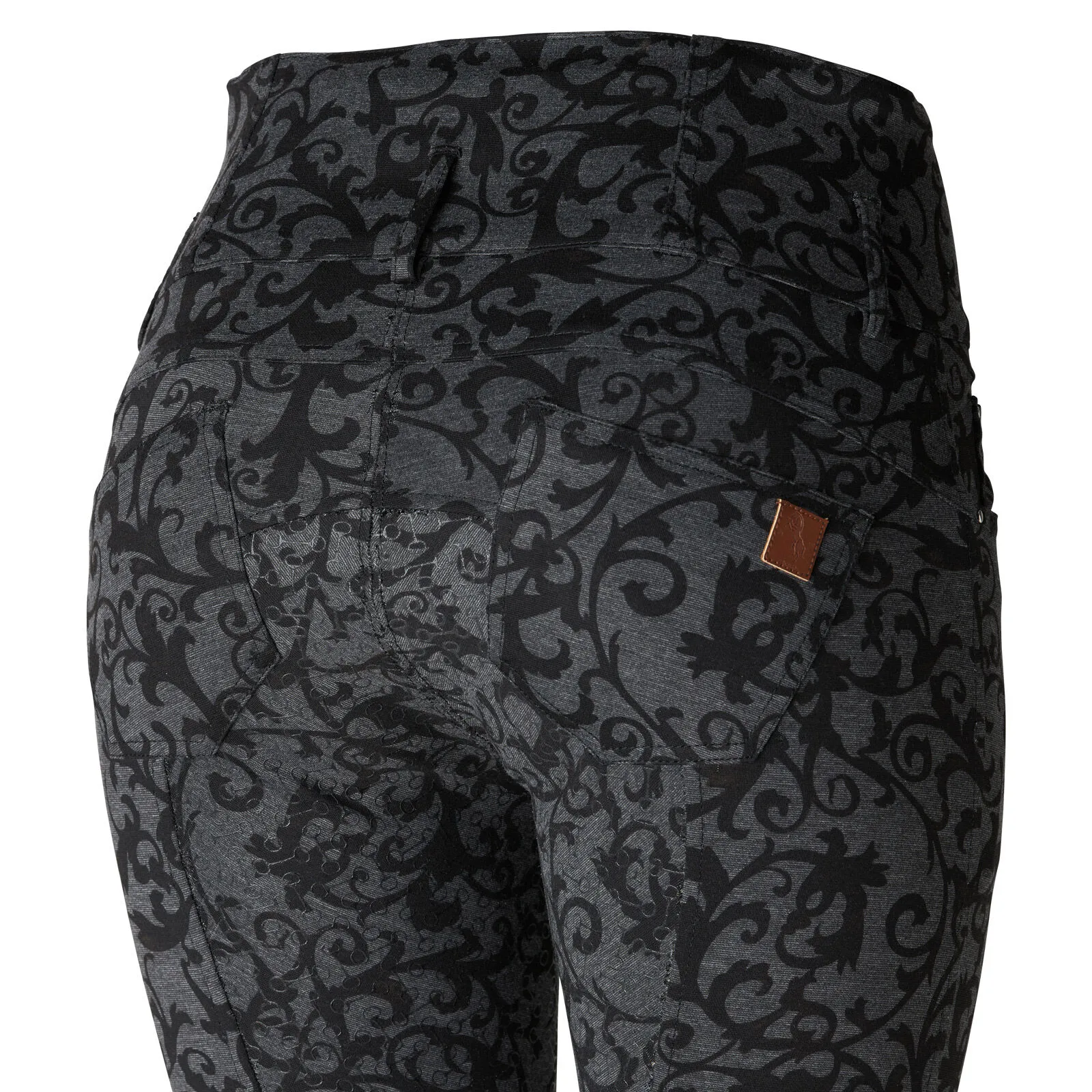 Horze Pantalones de Montar con Cintura Alta de Asiento Completo de Silicona para Mujer Tara