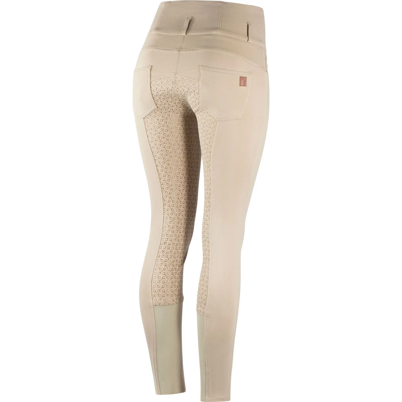 Horze Pantalones de Montar con Cintura Alta de Asiento Completo de Silicona para Mujer Tara