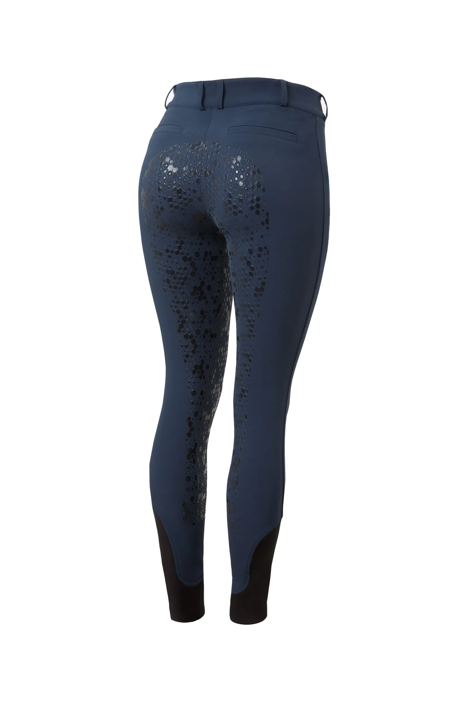 Horze Pantalones de Montar con Cintura Alta y Asiento Completo de Silicona para Mujer