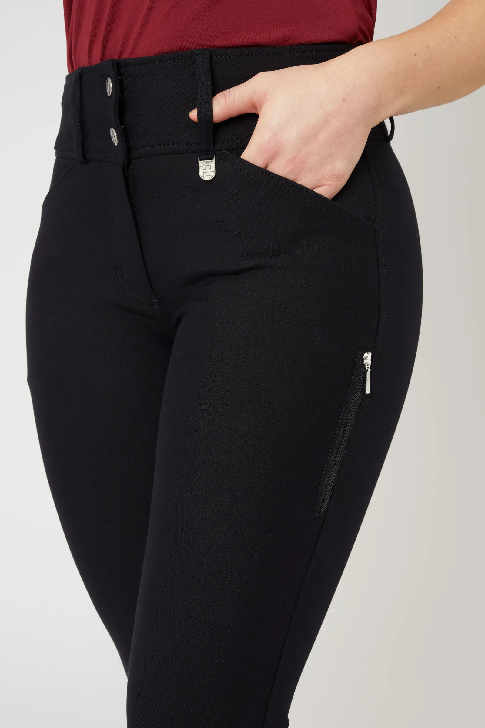 Horze Pantalones de Montar con Refuerzo de Rodilla para Mujer Grand Prix II