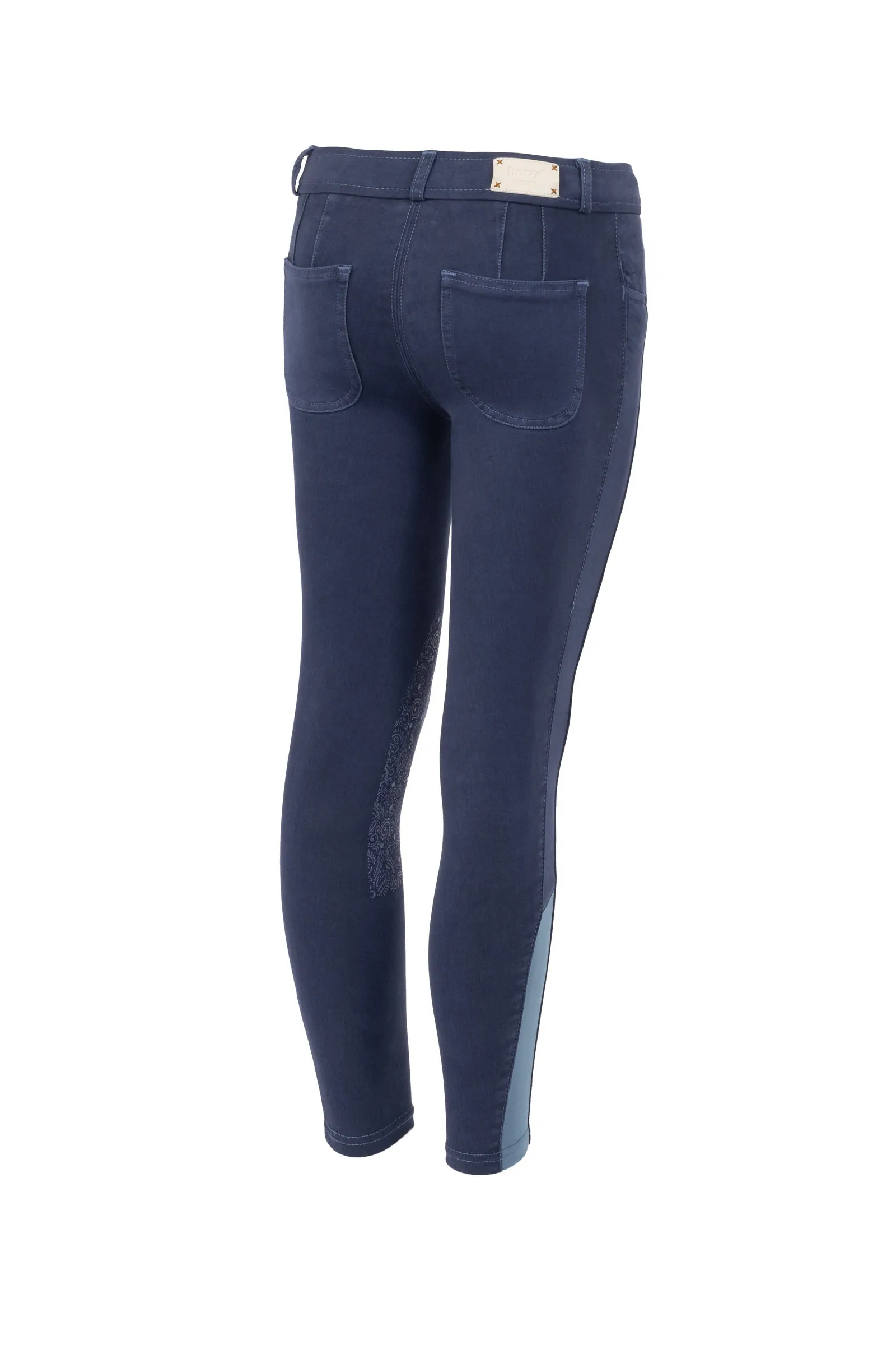 Horze Pantalones de Montar con Refuerzo de Rodilla para Niños Suki