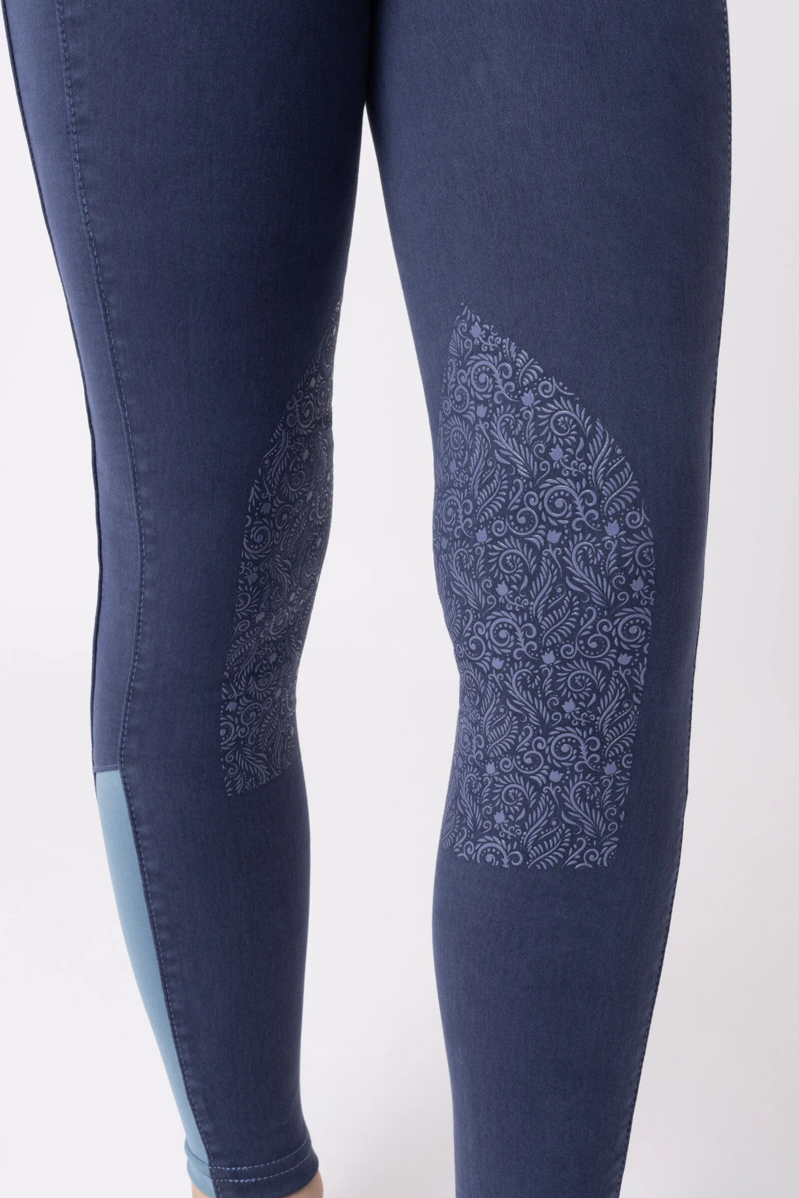 Horze Pantalones de Montar con Refuerzo de Rodilla para Niños Suki
