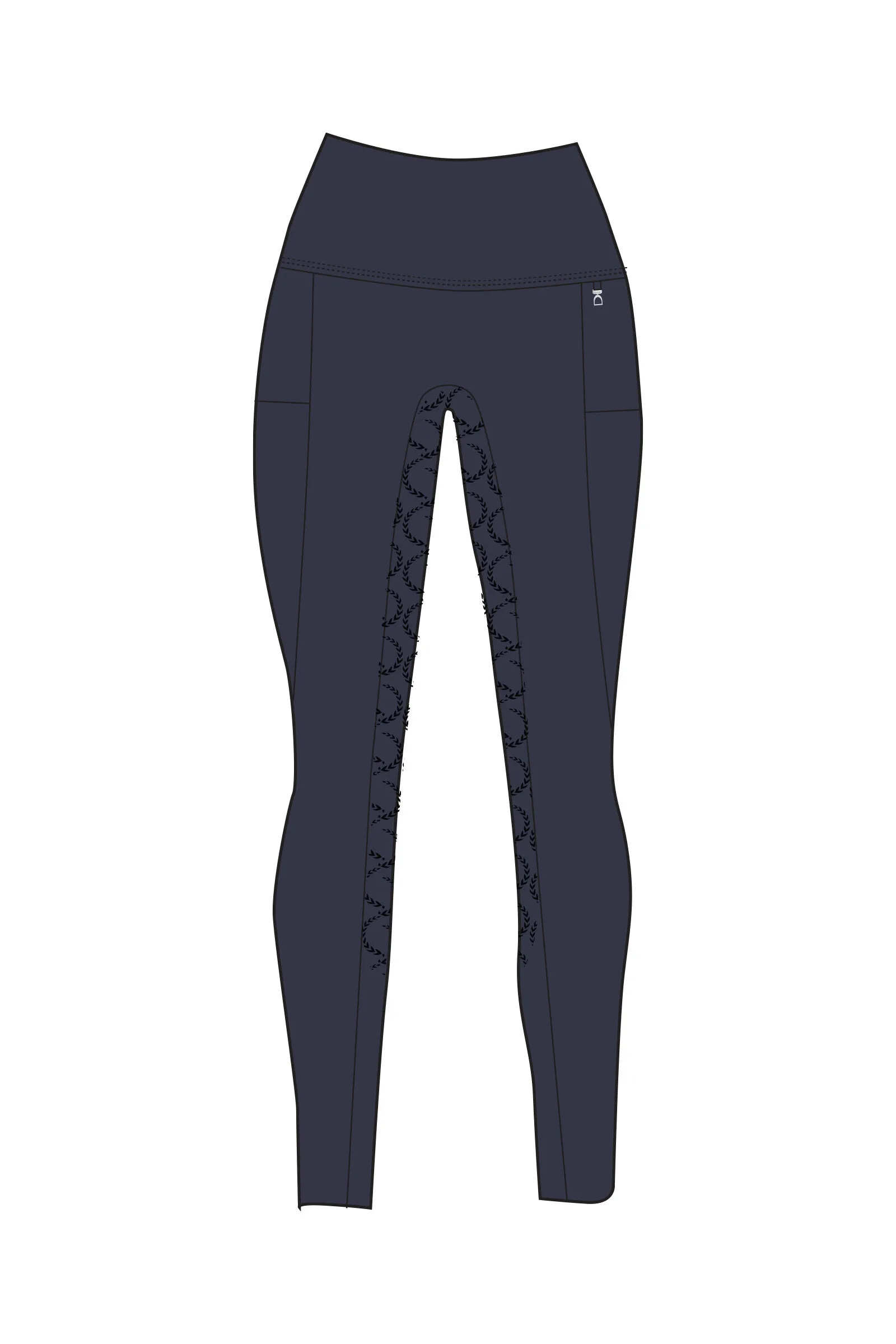 Horze Pantalones de montar de Compresión para Mujer con Asiento Completo Gillian