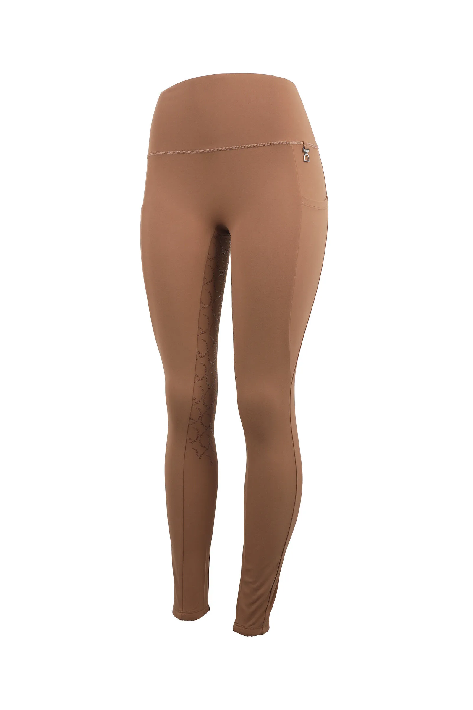 Horze Pantalones de montar de Compresión para Mujer con Asiento Completo Gillian