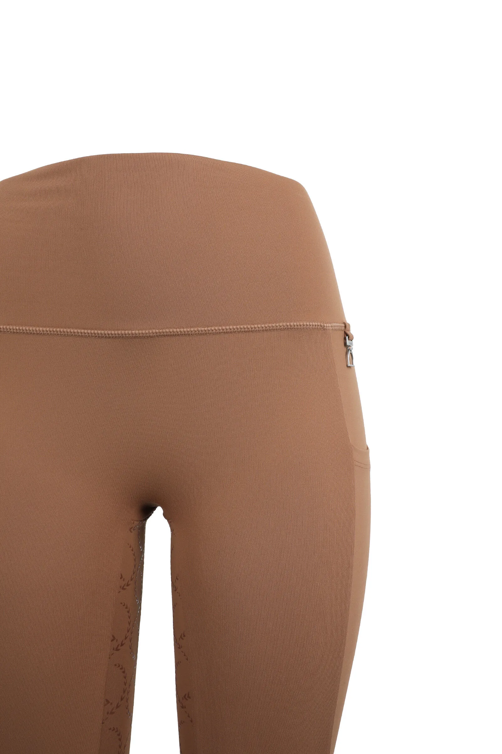 Horze Pantalones de montar de Compresión para Mujer con Asiento Completo Gillian