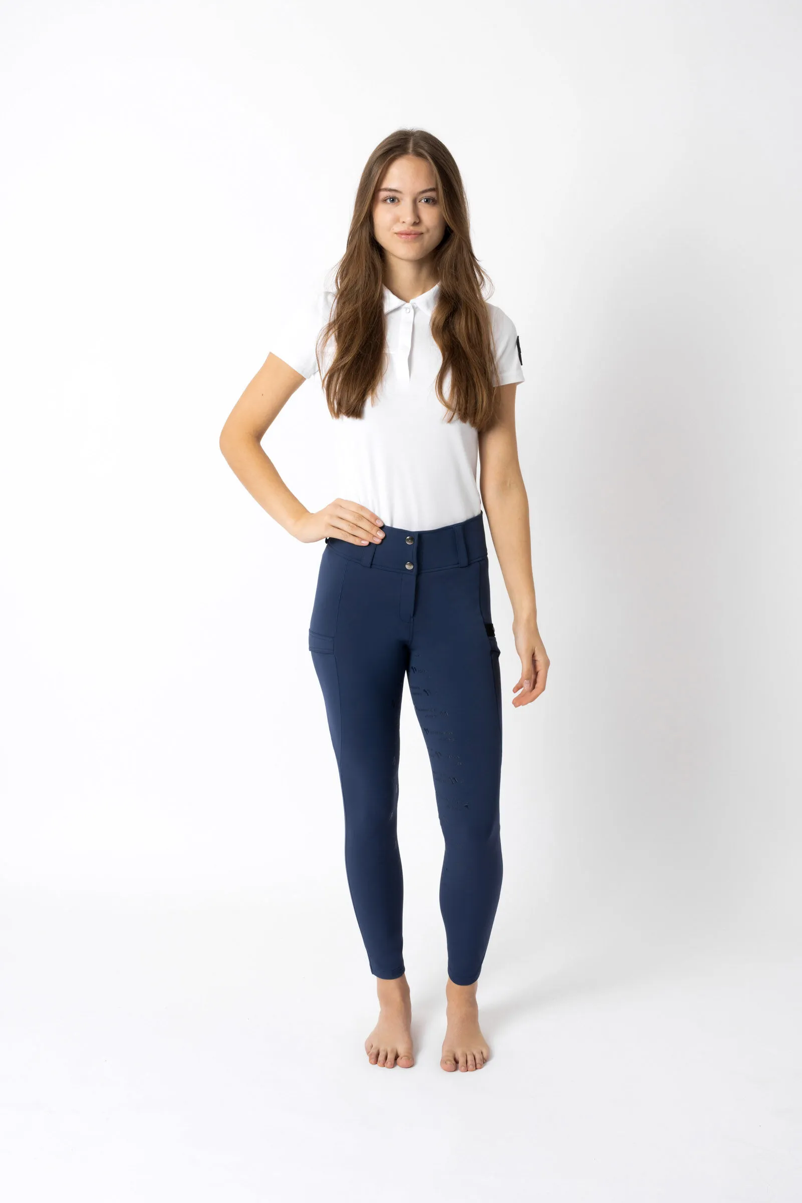 Horze Pantalones de Montar Funcionales con Agarre Completo para Mujer Camille