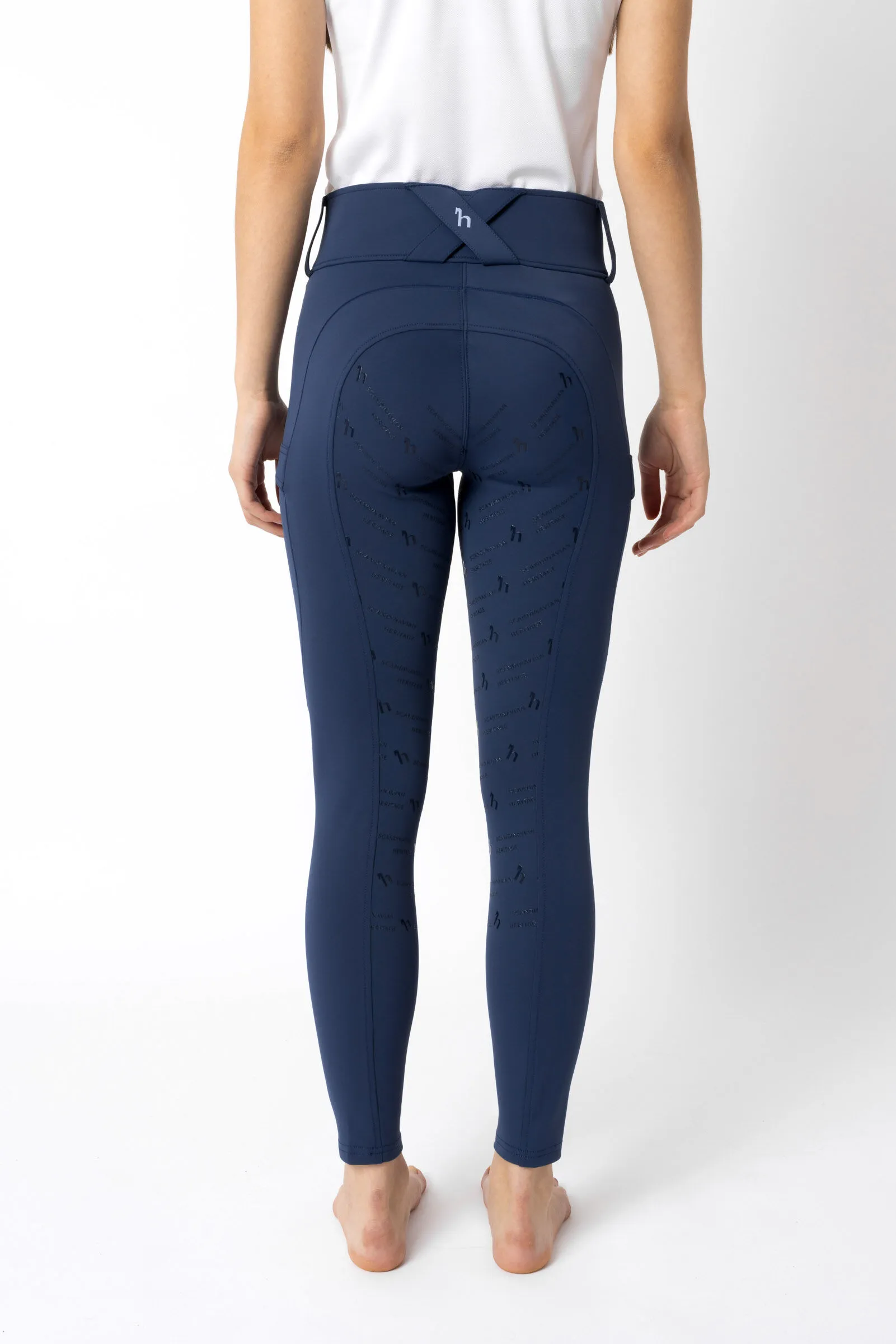 Horze Pantalones de Montar Funcionales con Agarre Completo para Mujer Camille