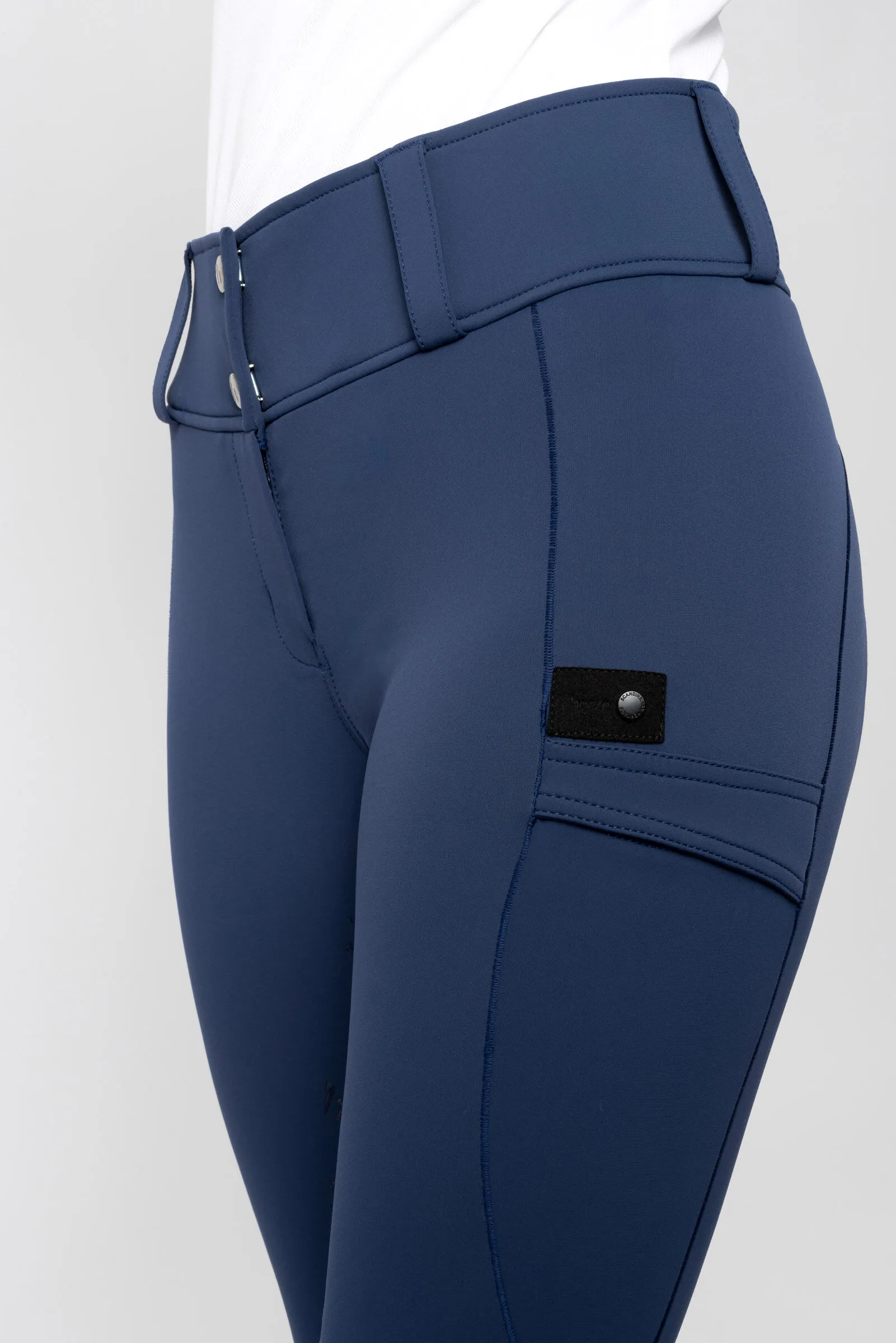 Horze Pantalones de Montar Funcionales con Agarre Completo para Mujer Camille
