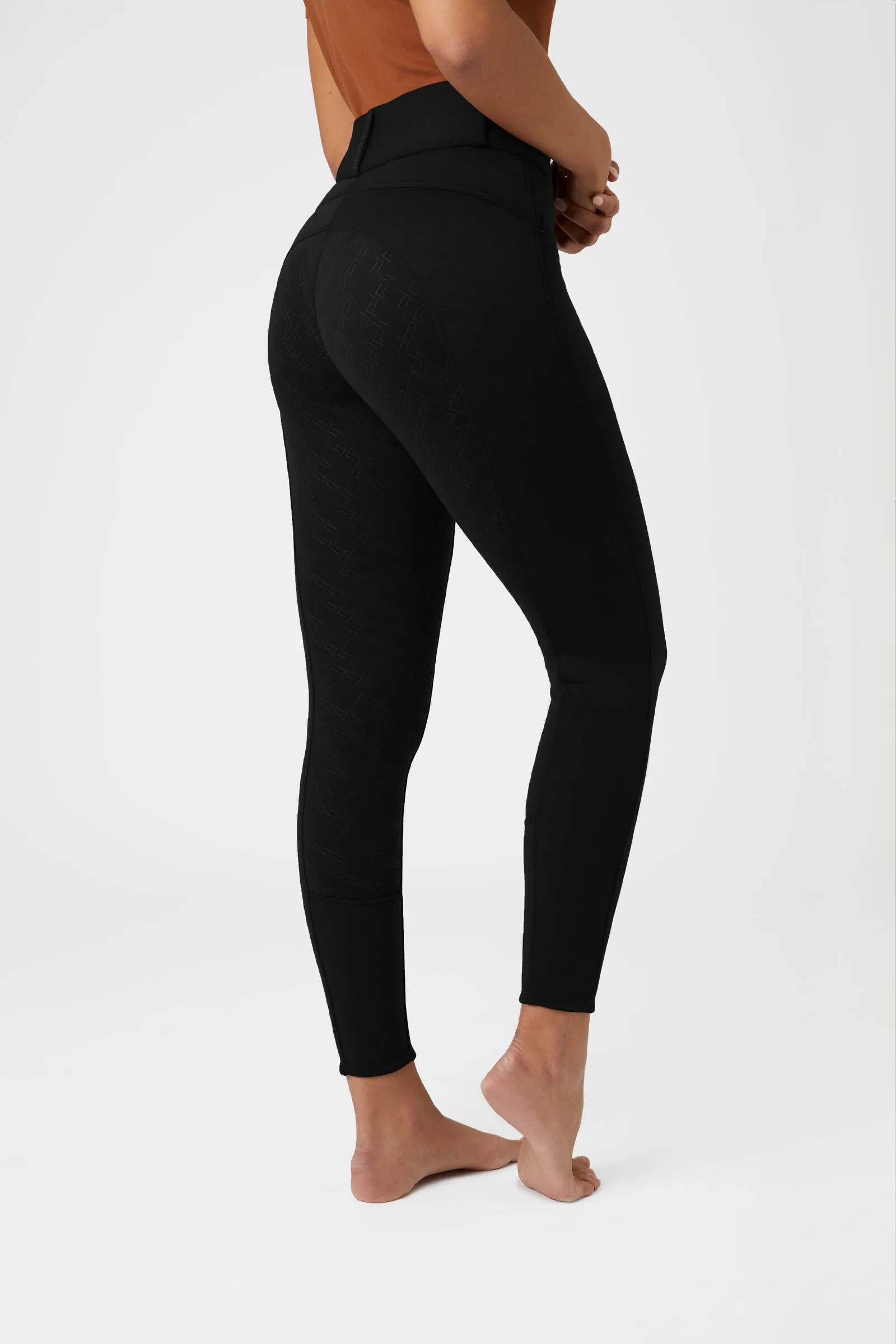Horze Pantalones de Montar Térmicos con Asiento Completo de Silicona para Mujer Mia