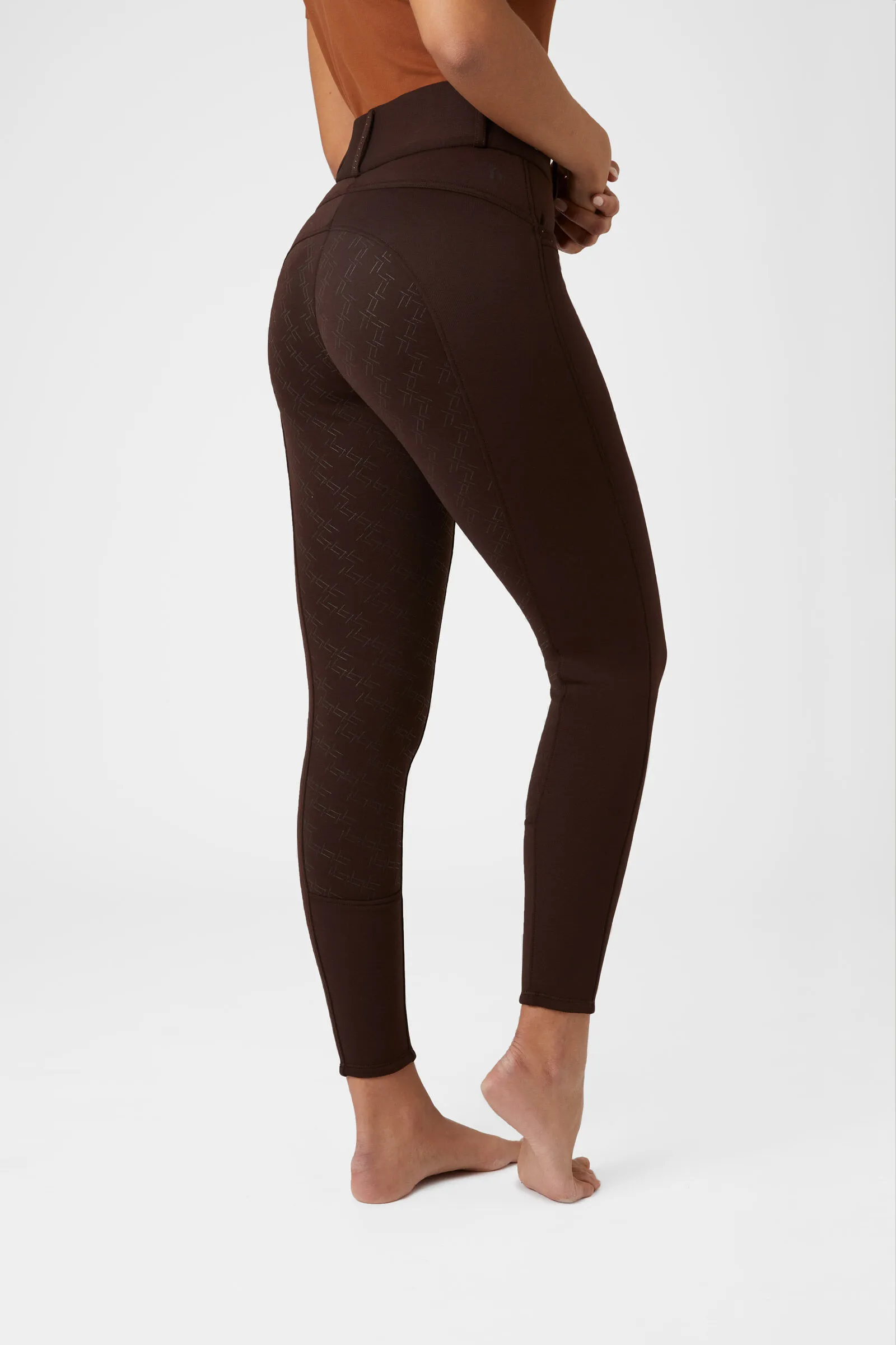 Horze Pantalones de Montar Térmicos con Asiento Completo de Silicona para Mujer Mia