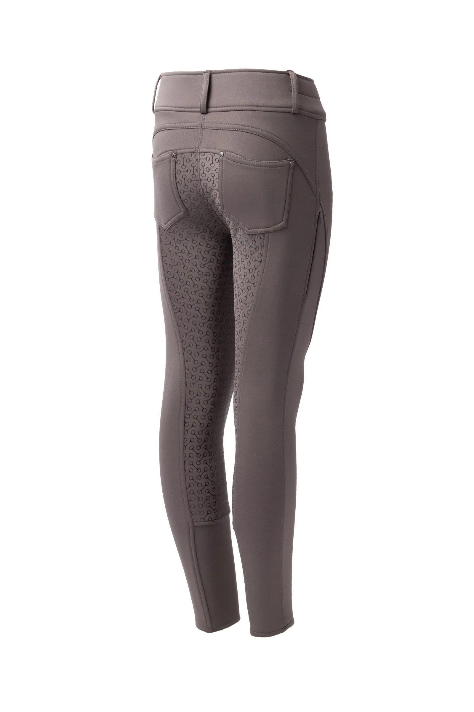 Horze Pantalones de Montar Térmicos con Asiento Completo y Bolsillos Traseros para Niños Rhea